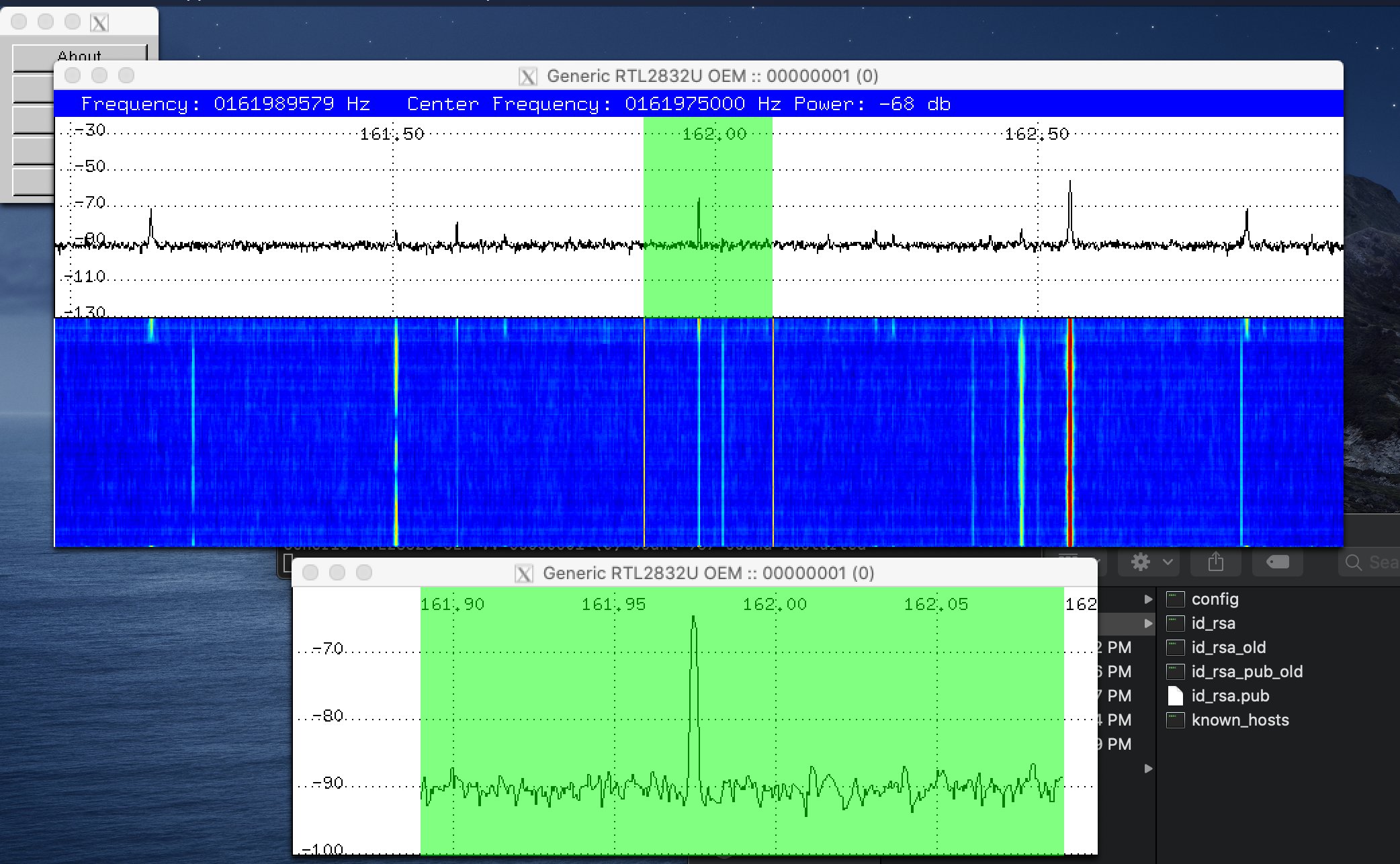 SDR waterfall